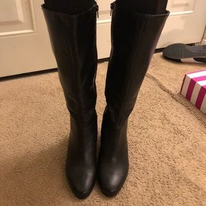 Tall leather boots